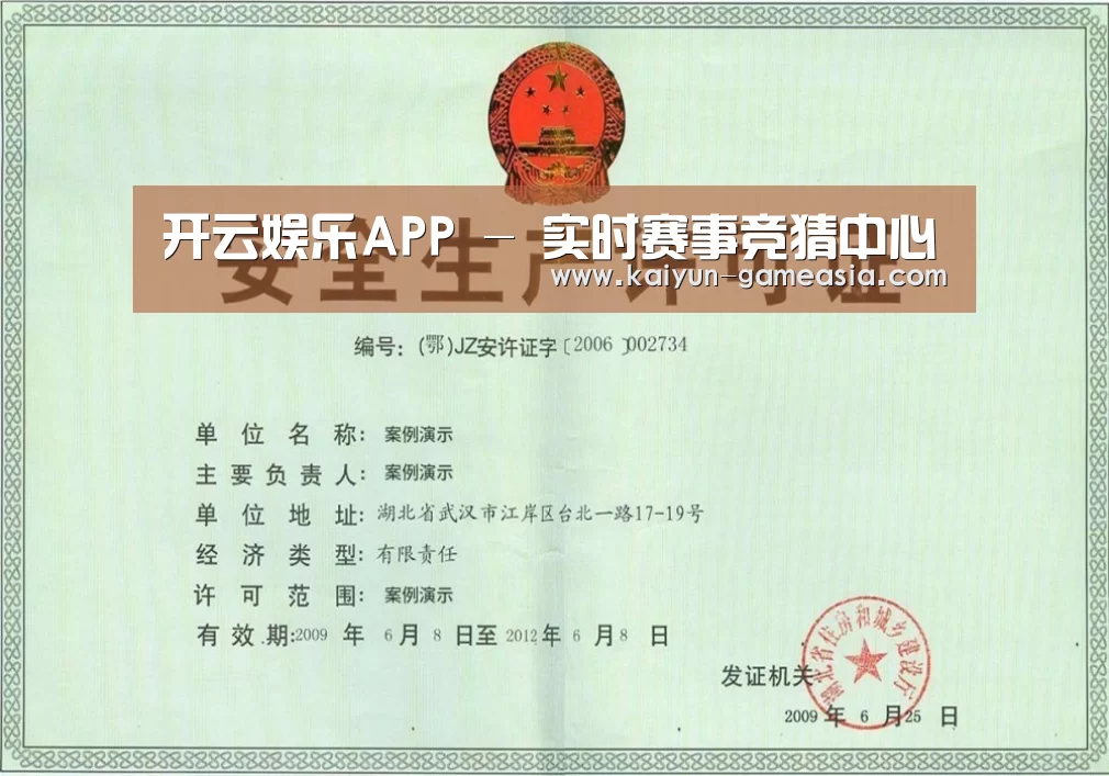 开云娱乐APP荣誉证书三(图1)